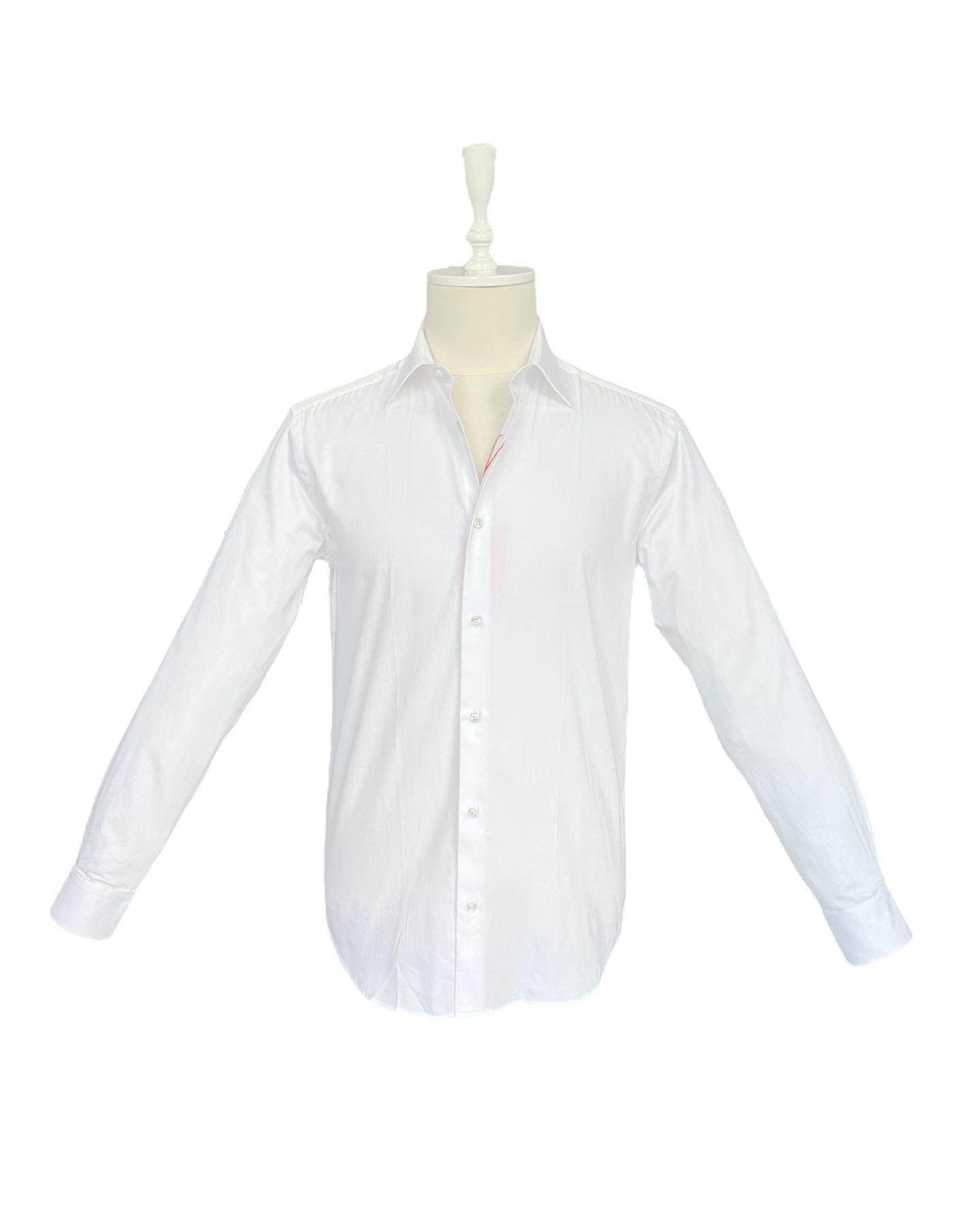 Chemise Blanche 100 % Coton Satiné