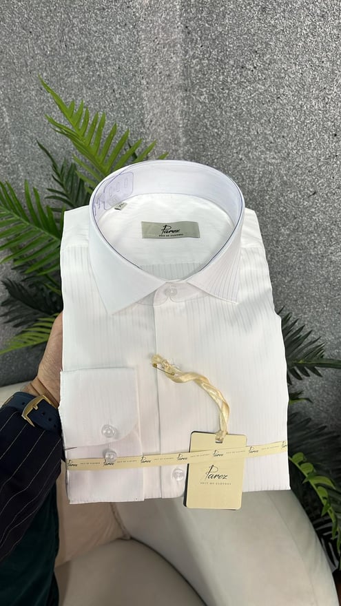 Chemise Blanche Rayé Stretch