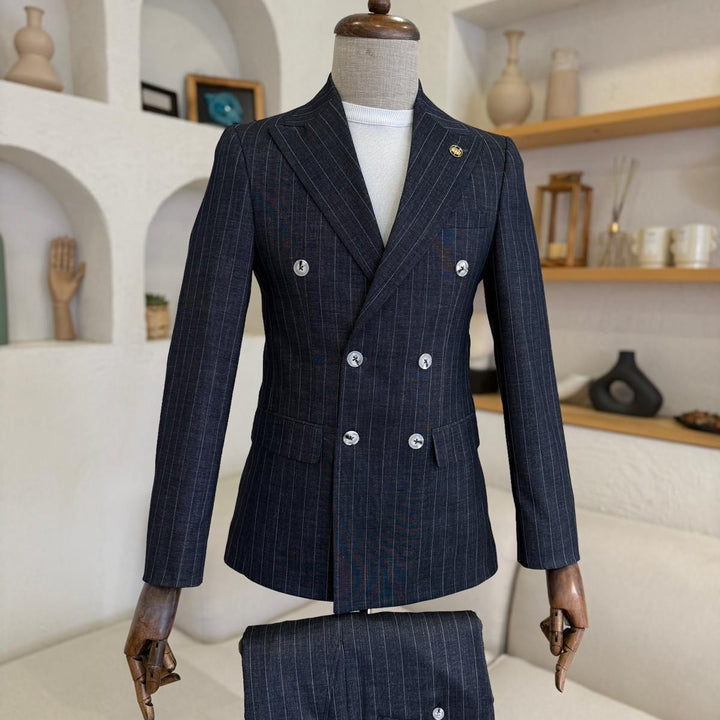 Costume Croisé Bleu Marine Saint-Honoré