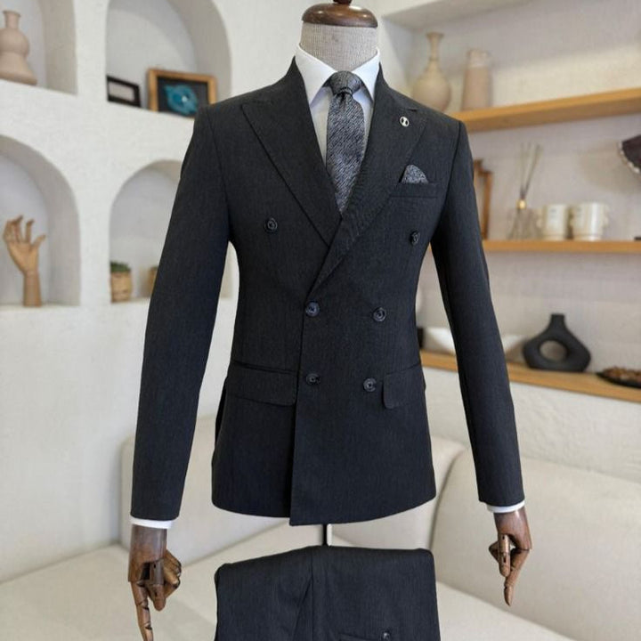 Costume Croisé Anthracite Luxembourg