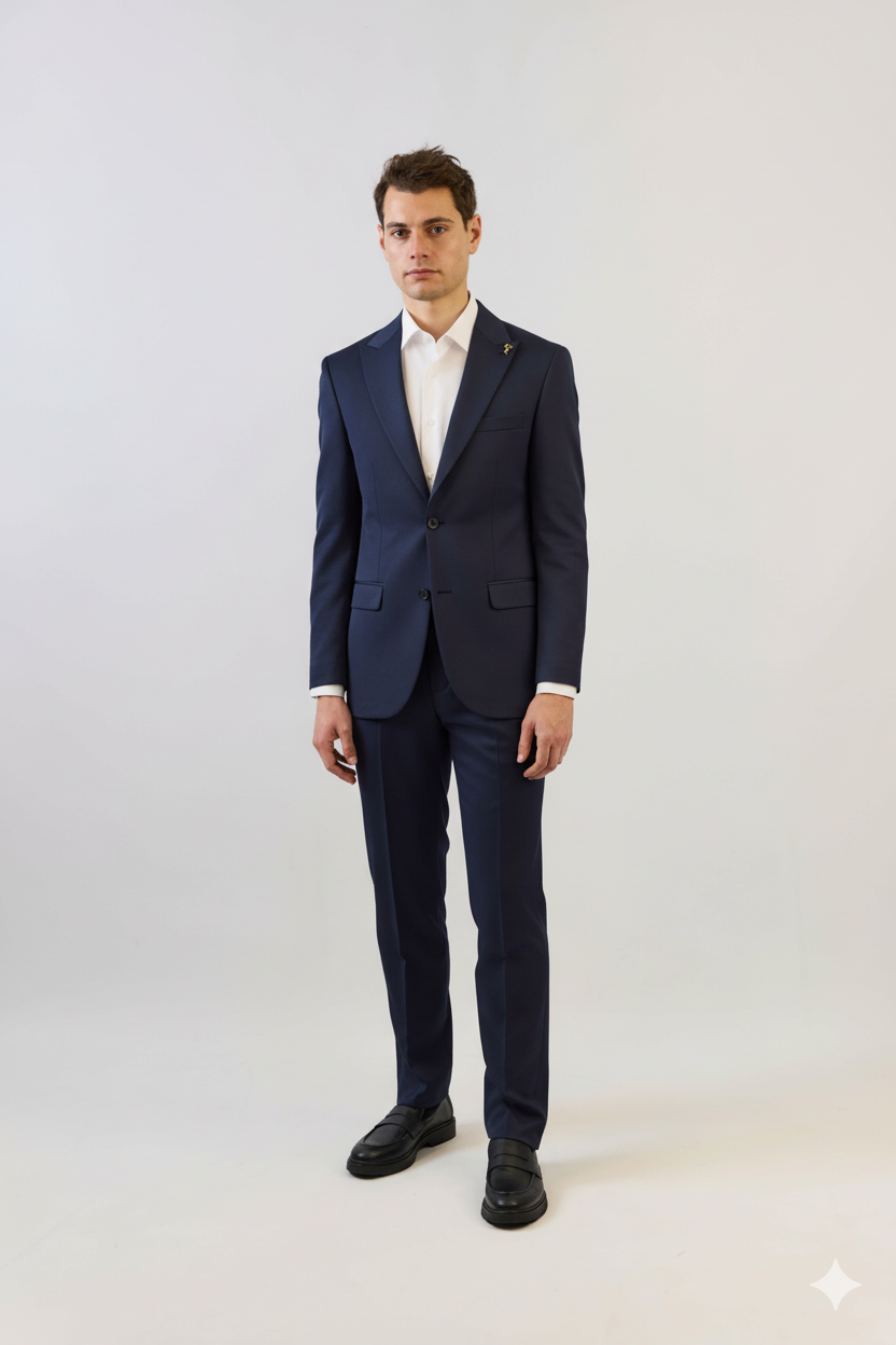 Costume Classique Bleu