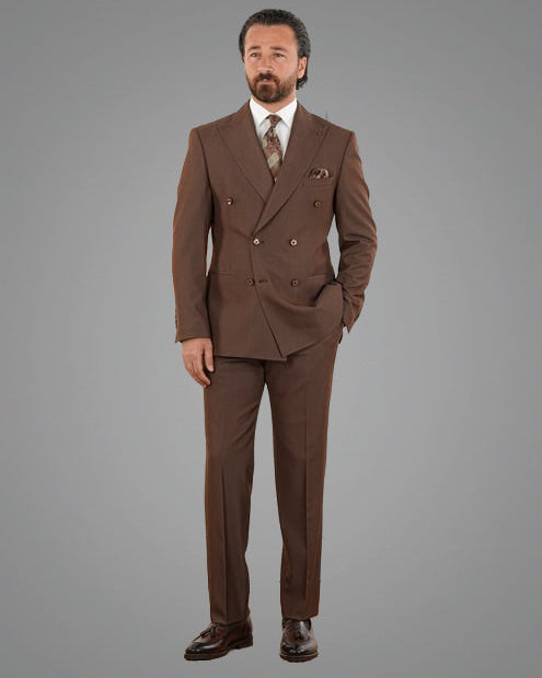 Costume Laine Marron