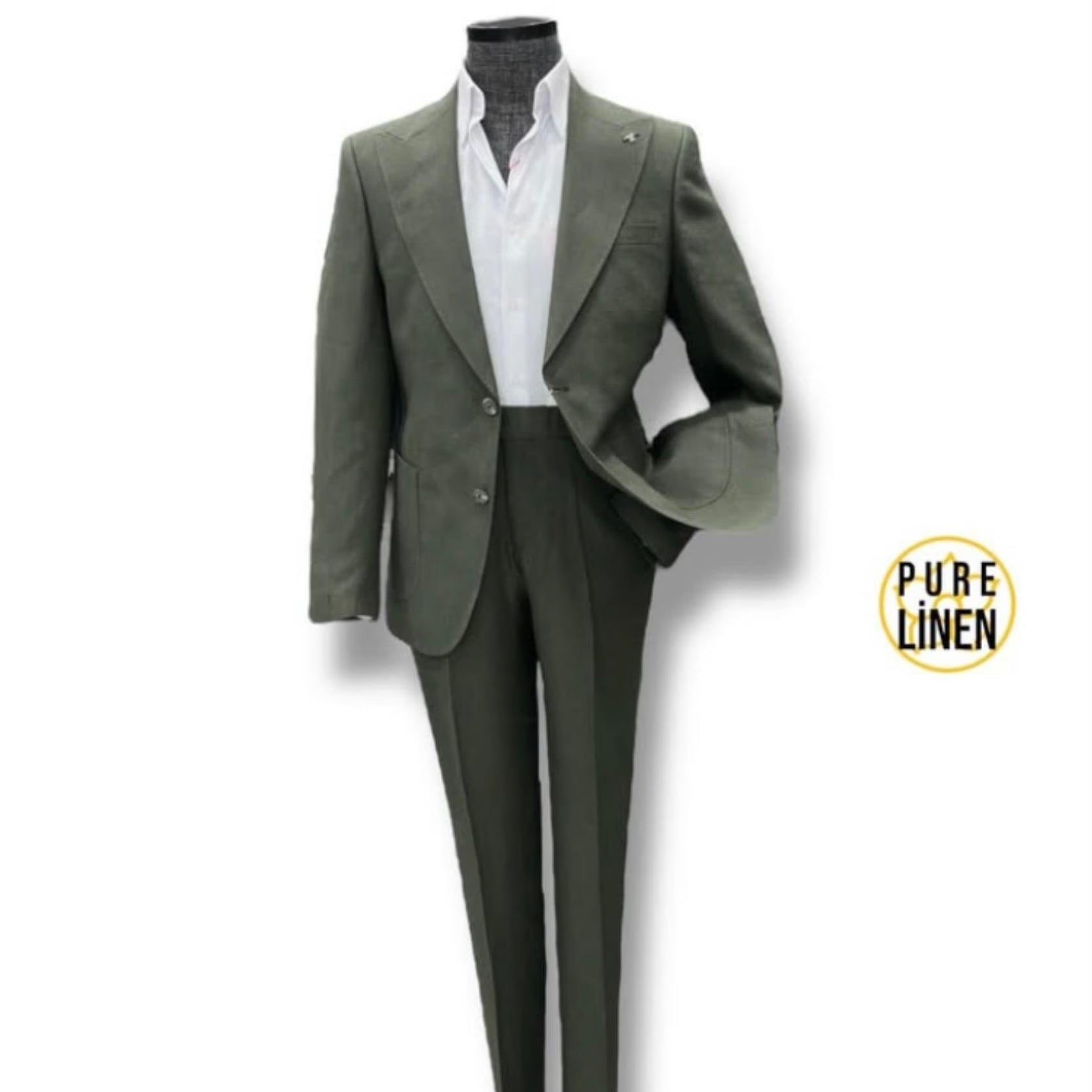 Costume Khaki 100% Lin