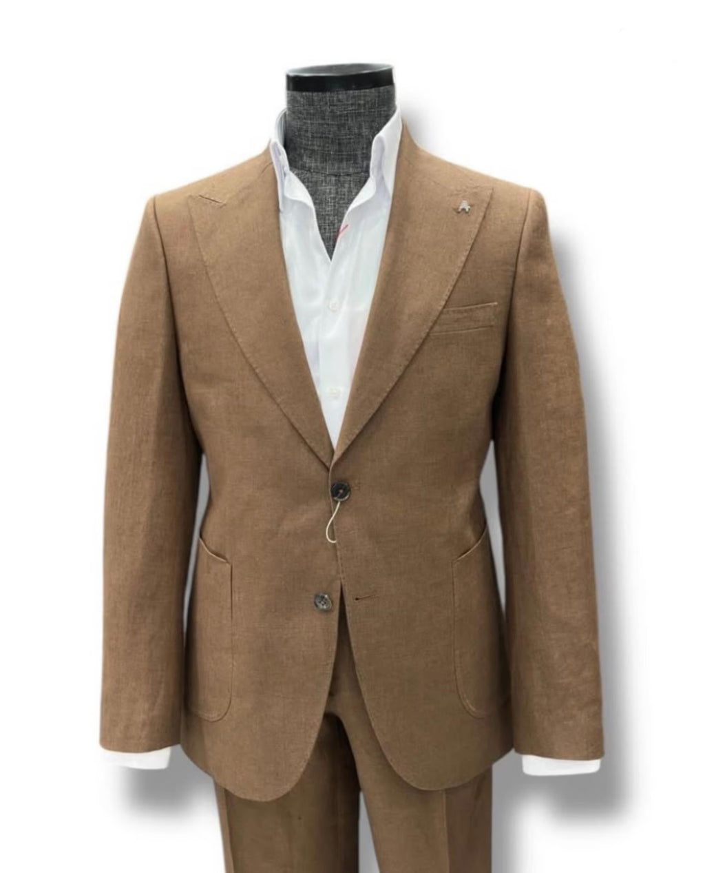 Costume Marron 100% Lin