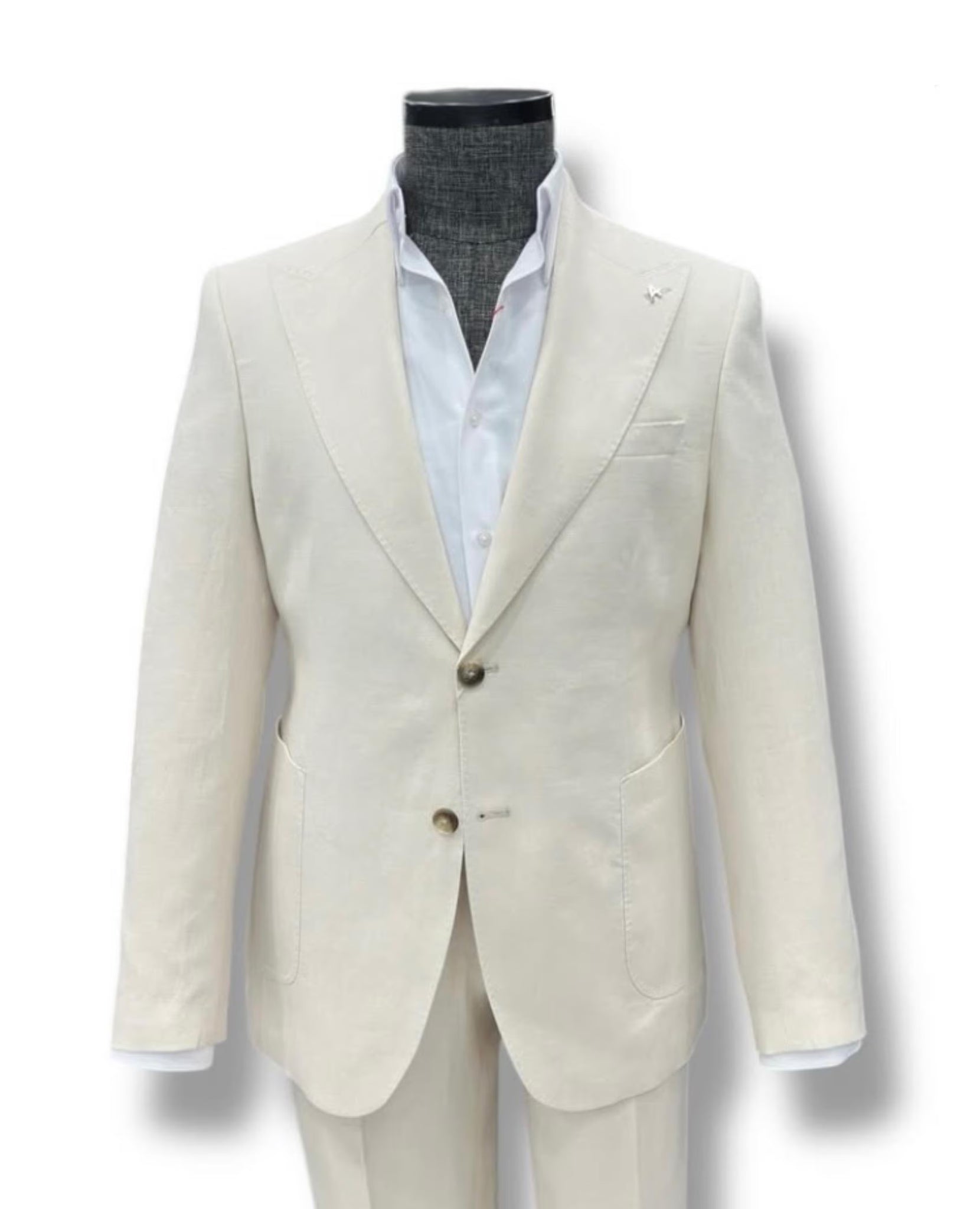 Costume Beige 100% Lin