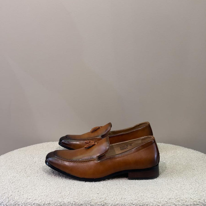 Mocassins Marron à Pampilles